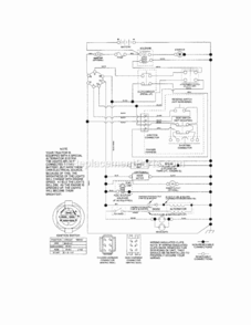 Page K Diagram and Parts List for  Craftsman Lawn Tractor