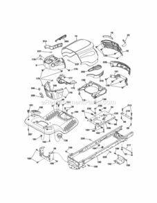 Page B Diagram and Parts List for  Craftsman Lawn Tractor