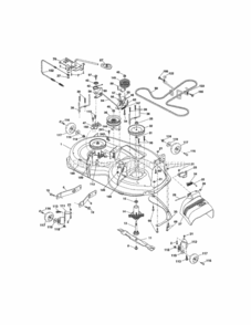 Page G Diagram and Parts List for  Craftsman Lawn Tractor