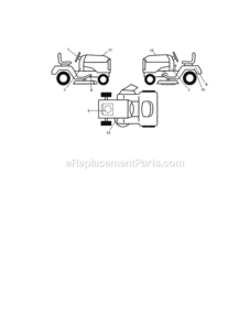 Page I Diagram and Parts List for  Craftsman Lawn Tractor