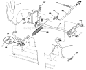 Lift Diagram and Parts List for  Craftsman Lawn Tractor
