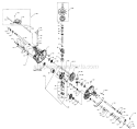 Transaxle Diagram and Parts List for  Craftsman Lawn Tractor