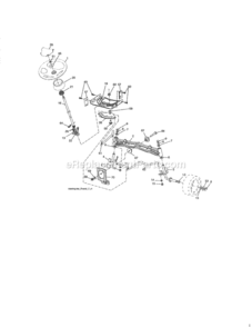 Page E Diagram and Parts List for  Craftsman Lawn Tractor