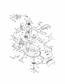 Page G Diagram and Parts List for  Craftsman Lawn Tractor