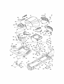 Page B Diagram and Parts List for  Craftsman Lawn Tractor
