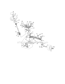 Page E Diagram and Parts List for  Craftsman Lawn Tractor