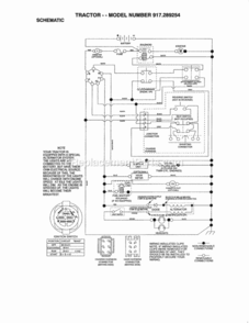 Page K Diagram and Parts List for  Craftsman Lawn Tractor