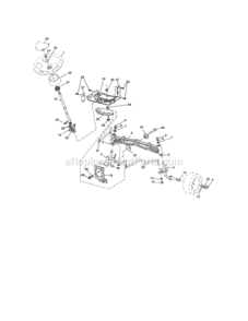 Page E Diagram and Parts List for  Craftsman Lawn Tractor