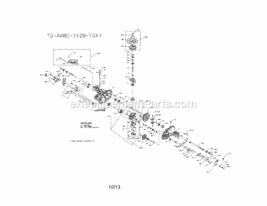Page L Diagram and Parts List for  Craftsman Lawn Tractor
