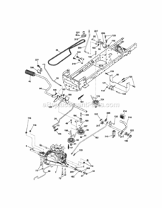 Page C Diagram and Parts List for  Craftsman Lawn Tractor