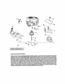 Page D Diagram and Parts List for  Craftsman Lawn Tractor