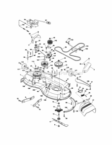 Page G Diagram and Parts List for  Craftsman Lawn Tractor