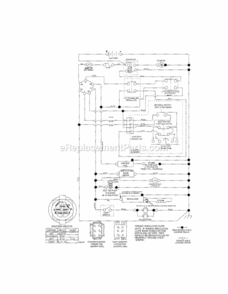 Page K Diagram and Parts List for  Craftsman Lawn Tractor