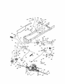 Page C Diagram and Parts List for  Craftsman Lawn Tractor