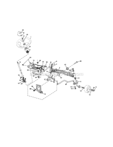 Page F Diagram and Parts List for  Craftsman Lawn Tractor