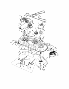 Page G Diagram and Parts List for  Craftsman Lawn Tractor
