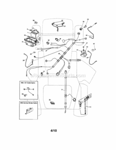 Page A Diagram and Parts List for  Craftsman Lawn Tractor