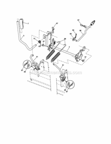 Page J Diagram and Parts List for  Craftsman Lawn Tractor
