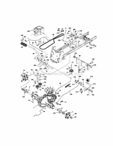Page C Diagram and Parts List for  Craftsman Lawn Tractor