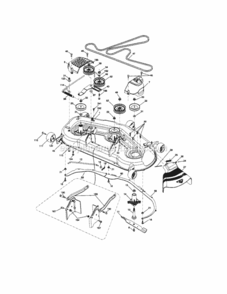 Page G Diagram and Parts List for  Craftsman Lawn Tractor
