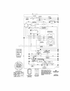 Page K Diagram and Parts List for  Craftsman Lawn Tractor