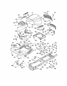 Page B Diagram and Parts List for  Craftsman Lawn Tractor