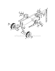 Page C Diagram and Parts List for  Craftsman Tiller