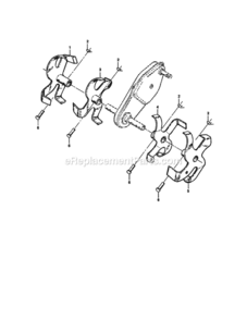 Page D Diagram and Parts List for  Craftsman Tiller