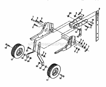 Page C Diagram and Parts List for  Craftsman Tiller