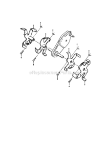 Page D Diagram and Parts List for  Craftsman Tiller
