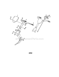 Page A Diagram and Parts List for  Craftsman Tiller