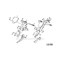 Page A Diagram and Parts List for  Craftsman Tiller