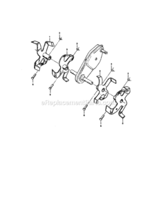 Page D Diagram and Parts List for  Craftsman Tiller