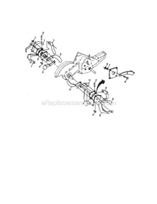 Page F Diagram and Parts List for  Craftsman Tiller