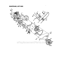 Page B Diagram and Parts List for  Craftsman Tiller