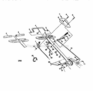 Page A Diagram and Parts List for  Craftsman Tiller