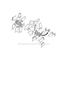 Page F Diagram and Parts List for  Craftsman Tiller