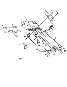 Page A Diagram and Parts List for  Craftsman Tiller