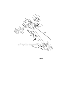 Page A Diagram and Parts List for  Craftsman Tiller