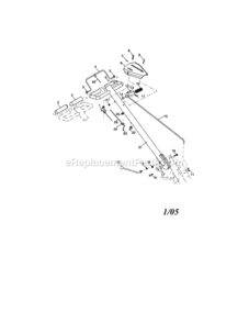 Page A Diagram and Parts List for  Craftsman Tiller