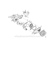Page B Diagram and Parts List for  Craftsman Tiller