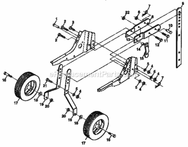 Page C Diagram and Parts List for  Craftsman Tiller
