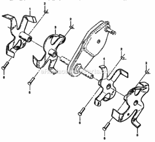 Page D Diagram and Parts List for  Craftsman Tiller