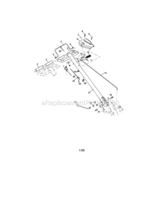 Page A Diagram and Parts List for  Craftsman Tiller