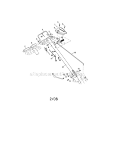 Page A Diagram and Parts List for  Craftsman Tiller