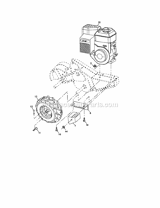 Page C Diagram and Parts List for  Craftsman Tiller