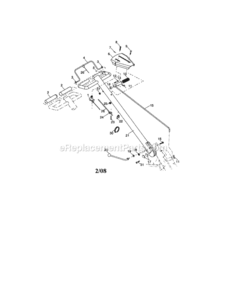 Page A Diagram and Parts List for  Craftsman Tiller