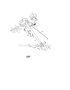 Page A Diagram and Parts List for  Craftsman Tiller