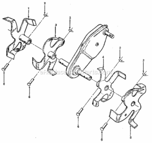 Page D Diagram and Parts List for  Craftsman Tiller