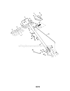Page A Diagram and Parts List for  Craftsman Tiller